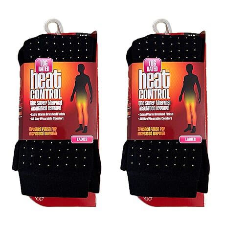 Set-2 Ladies Diamond Thermal Legging (Size - M-L) - Black