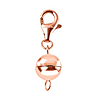 Set of 3 - Doorbuster - Rose Gold Overlay Sterling Silver Magnetic Lock (Size 8 mm) with Lobster Clasp (Size 11 mm)