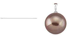 MEGA Closeout Deal - 9K Rose Gold Multi Colored Edison Pearl Pendant with FREE Chain