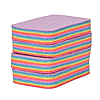 Set of 8  rainbow-coloured 12-layer microfiber sponge block is the ultimate solution for tackling messes in your kitchen, living room, and bathroom