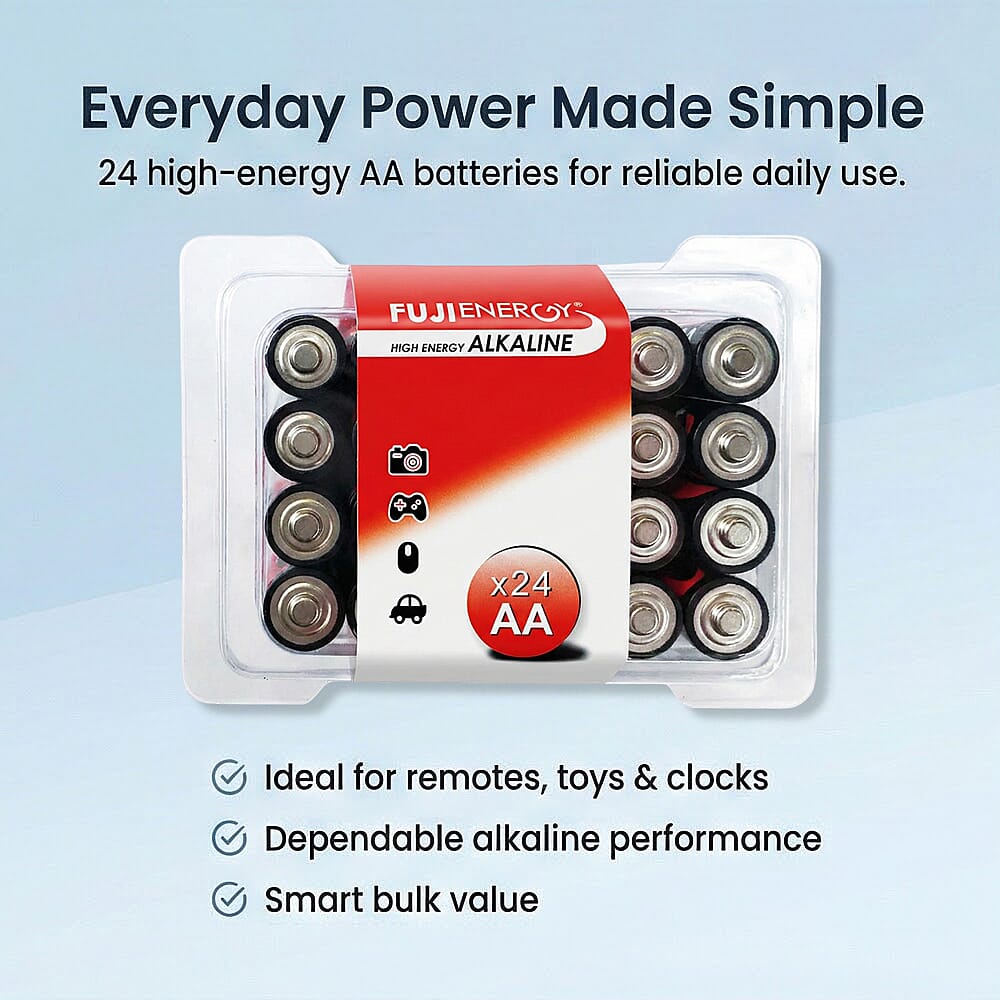 48 Fuji Energy AA High Energy Alkaline Batteries (Use by November 2028)