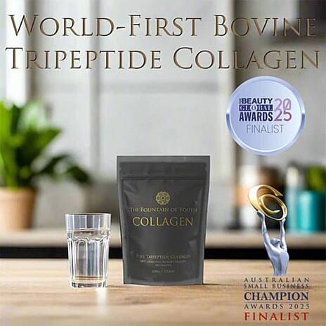 NEW YEAR SPECIAL DEAL - IN STOCK - Fountain Of Youth Lifestyle Tripeptide Collagen - 200gm (Upto 200 Day Supply) With FREE Spoon