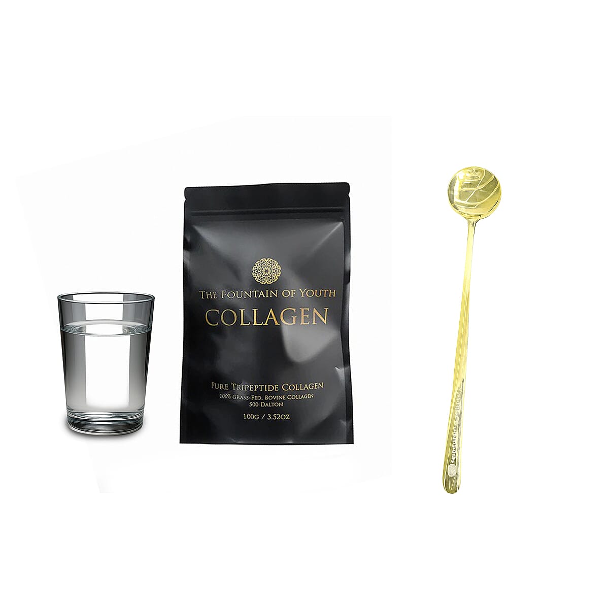 NEW YEAR SPECIAL - IN STOCK - Fountain of Youth Collagen 100gm (Upto 100 Days Supply) with FREE Spoon