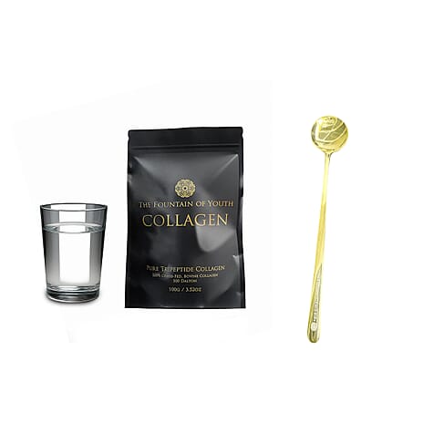 NEW YEAR SPECIAL - IN STOCK - Fountain of Youth Collagen 100gm (Upto 100 Days Supply) with FREE Spoon