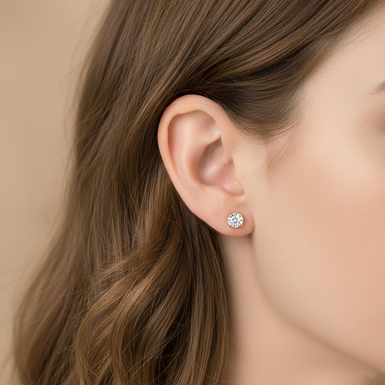 Glamour and Glitz Jewellery Set - Moissanite Yellow O-lay Studs, Industrial Link Yellow Overlay Necklace and Bracelet, Floral Harmany Bangle, South Sea Color Golden Shell Pearl Necklace and Pendant