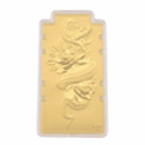 Set of 2 - 24K Yellow Gold (99.9% Purity) Large Snake Embossed Treasure - Symbolizing Wisdom, Transformation & Renewal