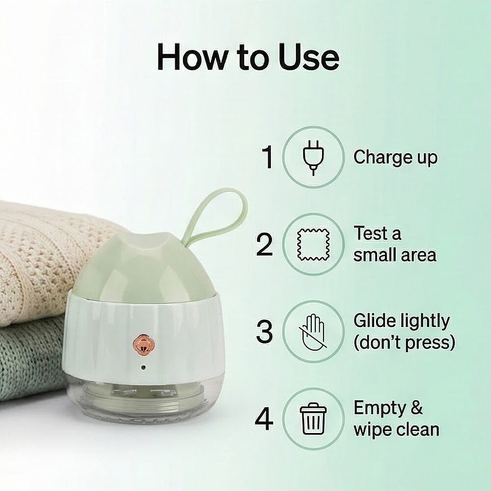 Set -2  LIVMORE Electric Lint Remover - Green