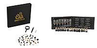 Bundle Deal- COLLECTOR'S EDITION - The Mineral Collection - 45 in 1 Comprehensive Set with Magnifying Glass and14 Gemstone Wish Bottles