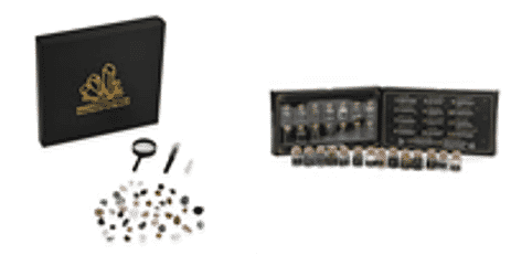 Bundle Deal- COLLECTOR'S EDITION - The Mineral Collection - 45 in 1 Comprehensive Set with Magnifying Glass and14 Gemstone Wish Bottles