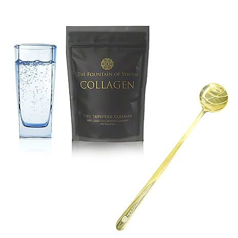 Fountain of Youth Lifestyle PURE Tripeptide Collagen - Double Size 200gm - Upto 200 Day Supply with Free Spoon