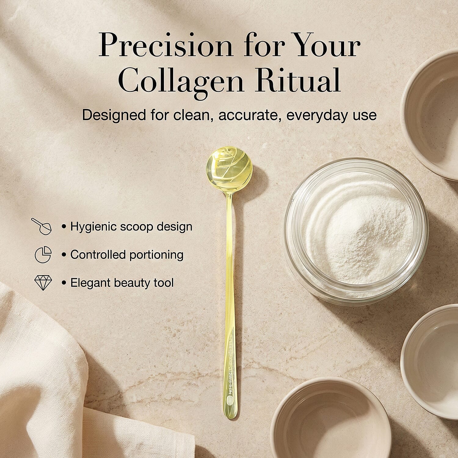 Fountain of Youth Lifestyle PURE Tripeptide Collagen - Double Size 200gm - Upto 200 Day Supply with Free Spoon