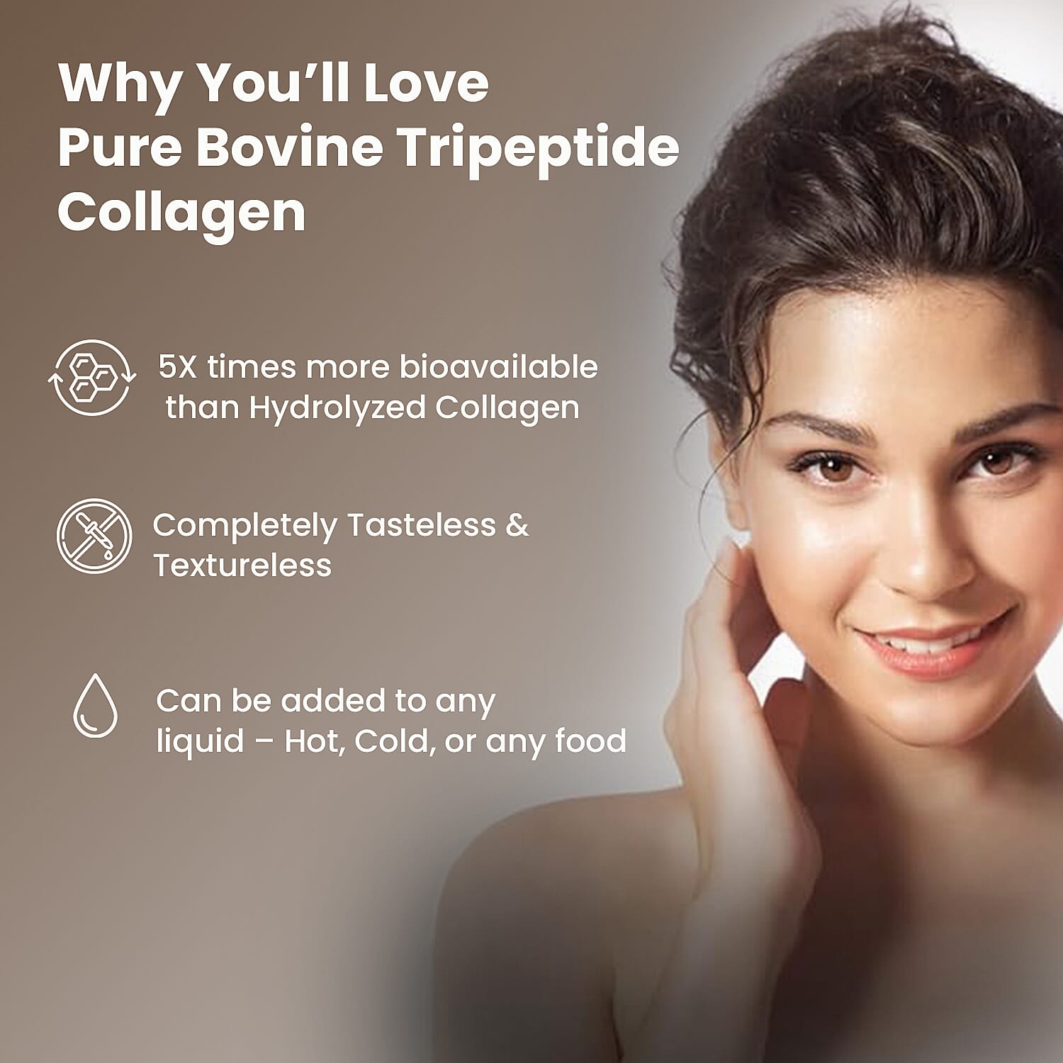 Fountain of Youth Lifestyle PURE Tripeptide Collagen - Double Size 200gm - Upto 200 Day Supply with Free Spoon