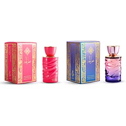 Set of 2 QAWAFI Elysian Fields Eau De Parfum - Blush & Aqua