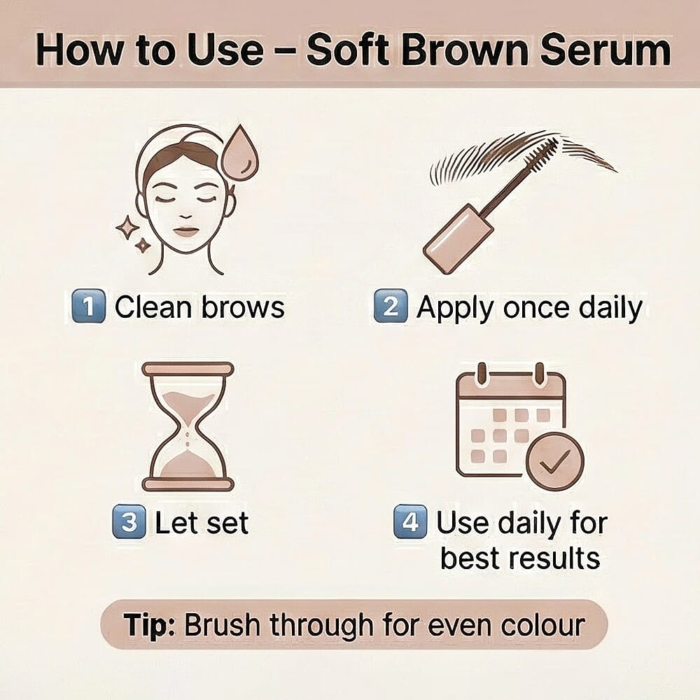 Set of 2 Douvalls Argan Brow Tinted Growth Serum - Soft Brown & Dark Brown