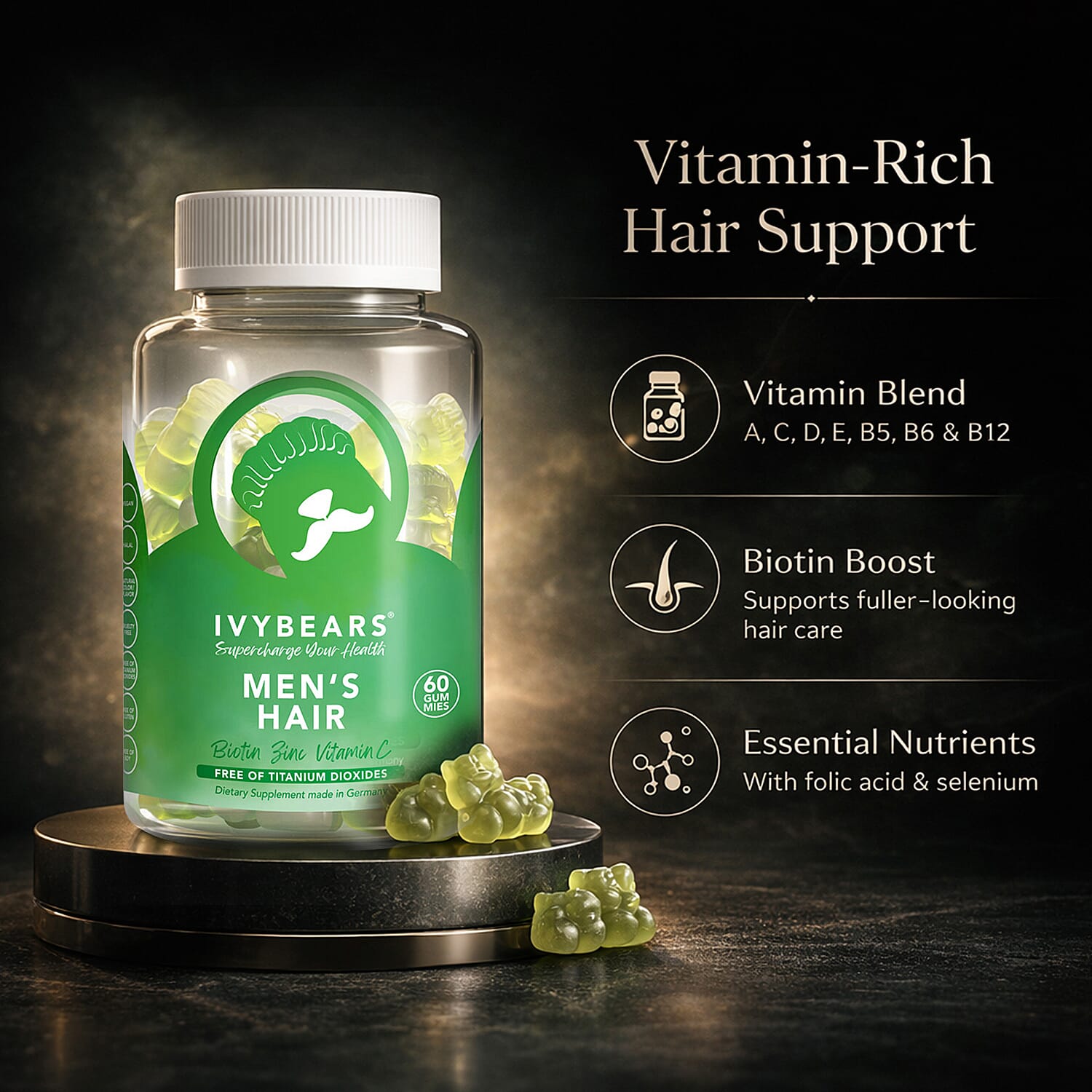 Set of 3 IvyBears Vitamin Gummies