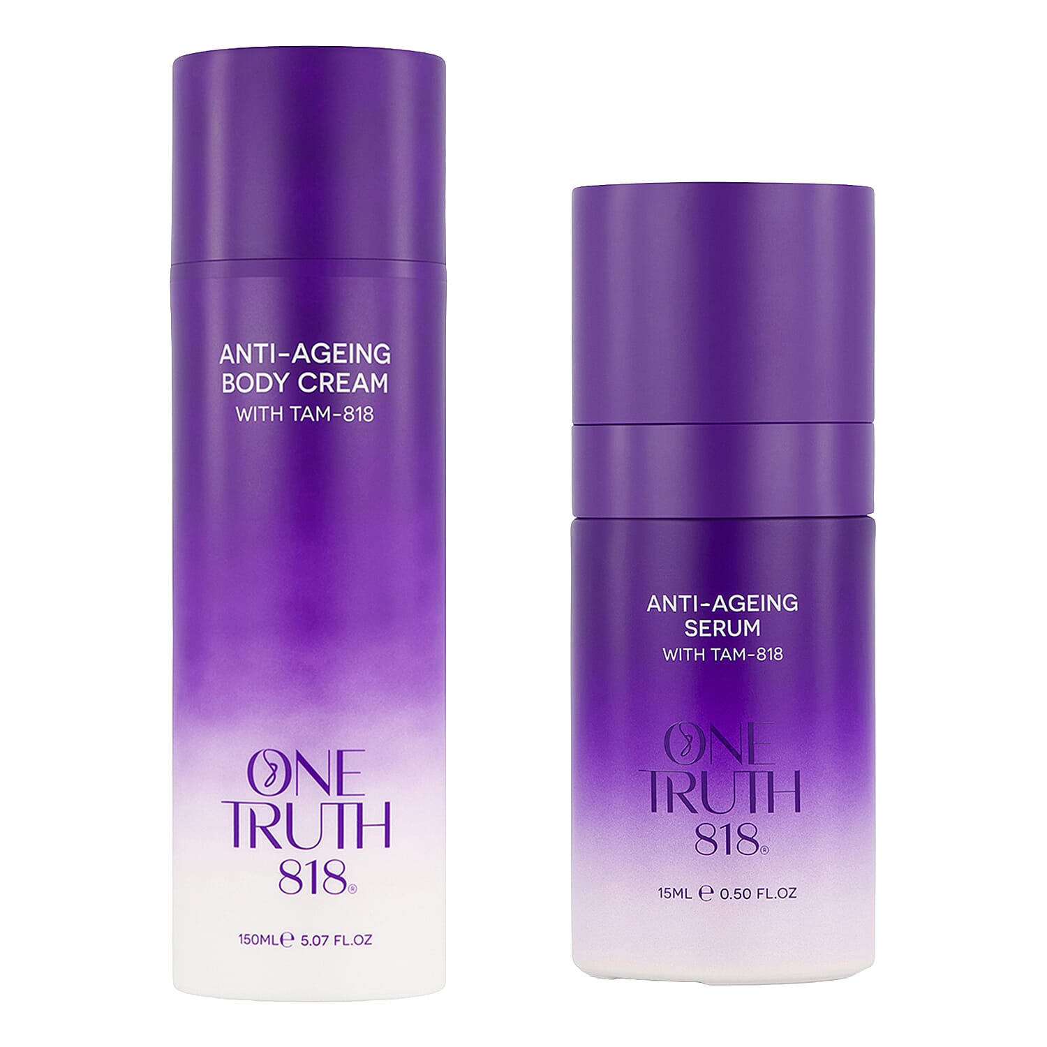 Set of 2 One Truth 818 Anti-Ageing Body Treatment and  Anti-Ageing Serum