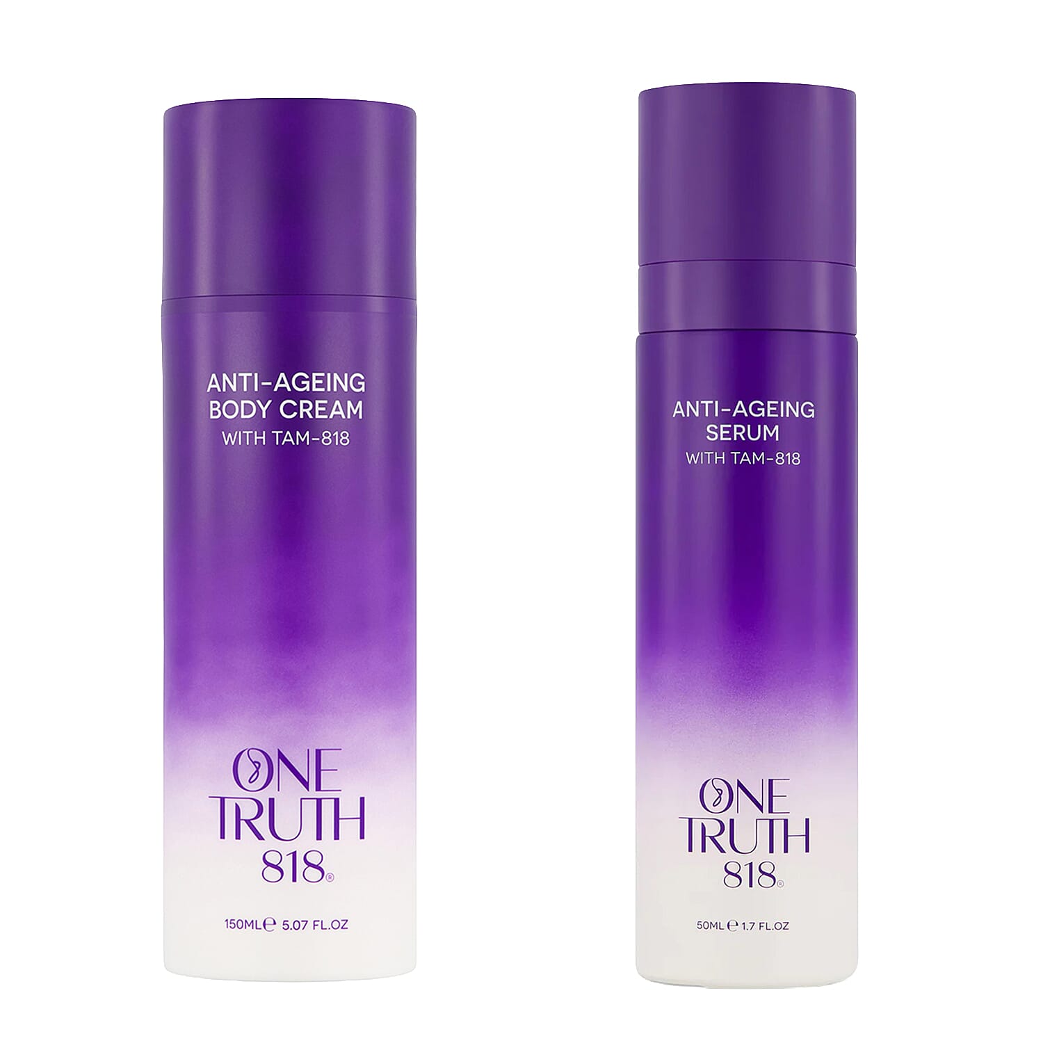 Set of 2 One Truth 818 Anti-Ageing Body Treatment and Anti-Ageing Serum