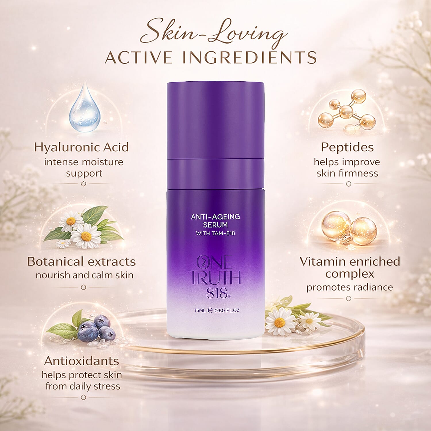 Set of 2 One Truth 818 Anti-Ageing Serum