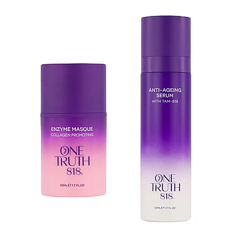 Set of 2 One Truth 818 Anti-Ageing Serum and Enzyme Face Masque
