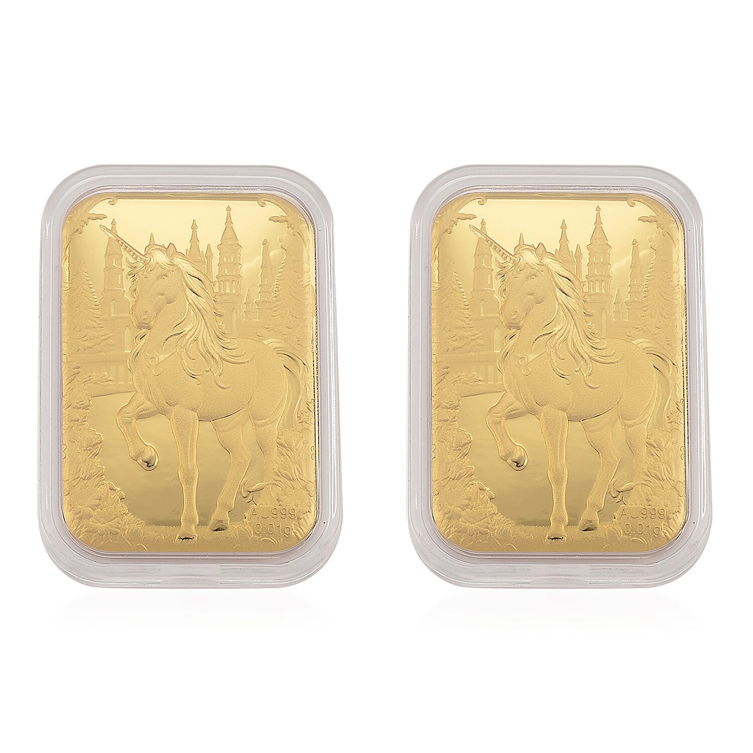 Set of Four 24K Yellow Gold Essential Piece (99.99% Gold Purity)-Horse Collectable