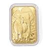 Set of Four 24K Yellow Gold Essential Piece (99.99% Gold Purity)-Elephant Embossed Collectable