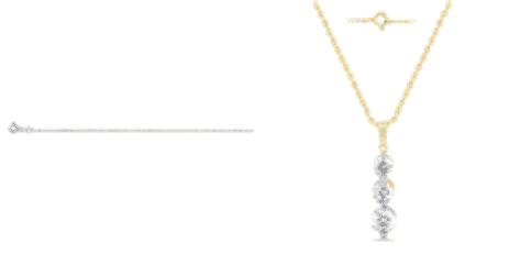 Out Deal-14K Yellow Gold Natural Diamond Pendant 1.00 Ct. With Free Chain