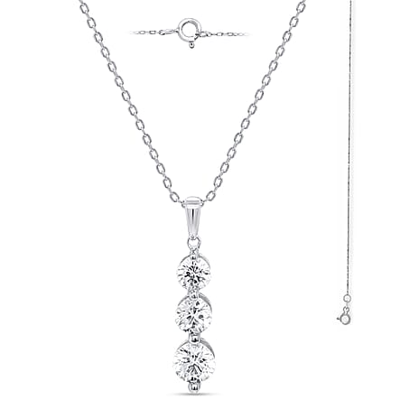 FIND OF THE MONTH- New York Close Out Deal-14K White Gold Natural Diamond I1-I2-GH Pendant 1.00 Ct. With Chain