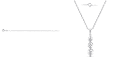 FIND OF THE MONTH- New York Close Out Deal-14K White Gold Natural Diamond I1-I2-GH Pendant 1.00 Ct. With Chain