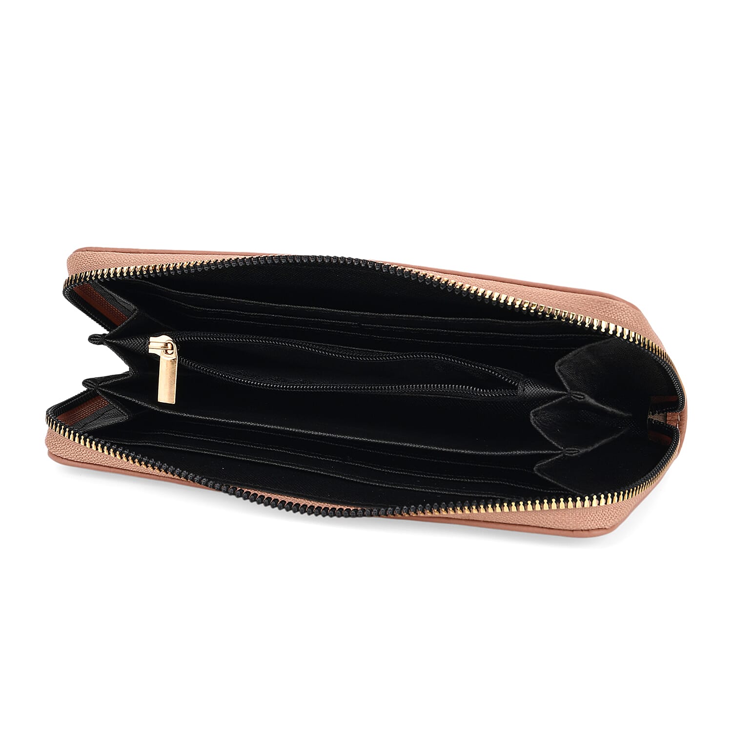 Genuine Leather Stud Handbag with Detachable Shoulder Strap Pattern Embossed Wallet with RFID Protection