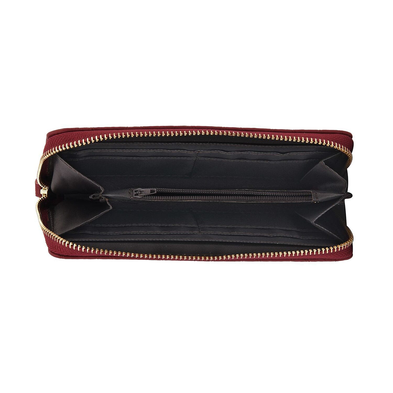 Genuine Leather Stud Handbag with Detachable Shoulder Strap Pattern and Embossed Wallet with RFID Protection