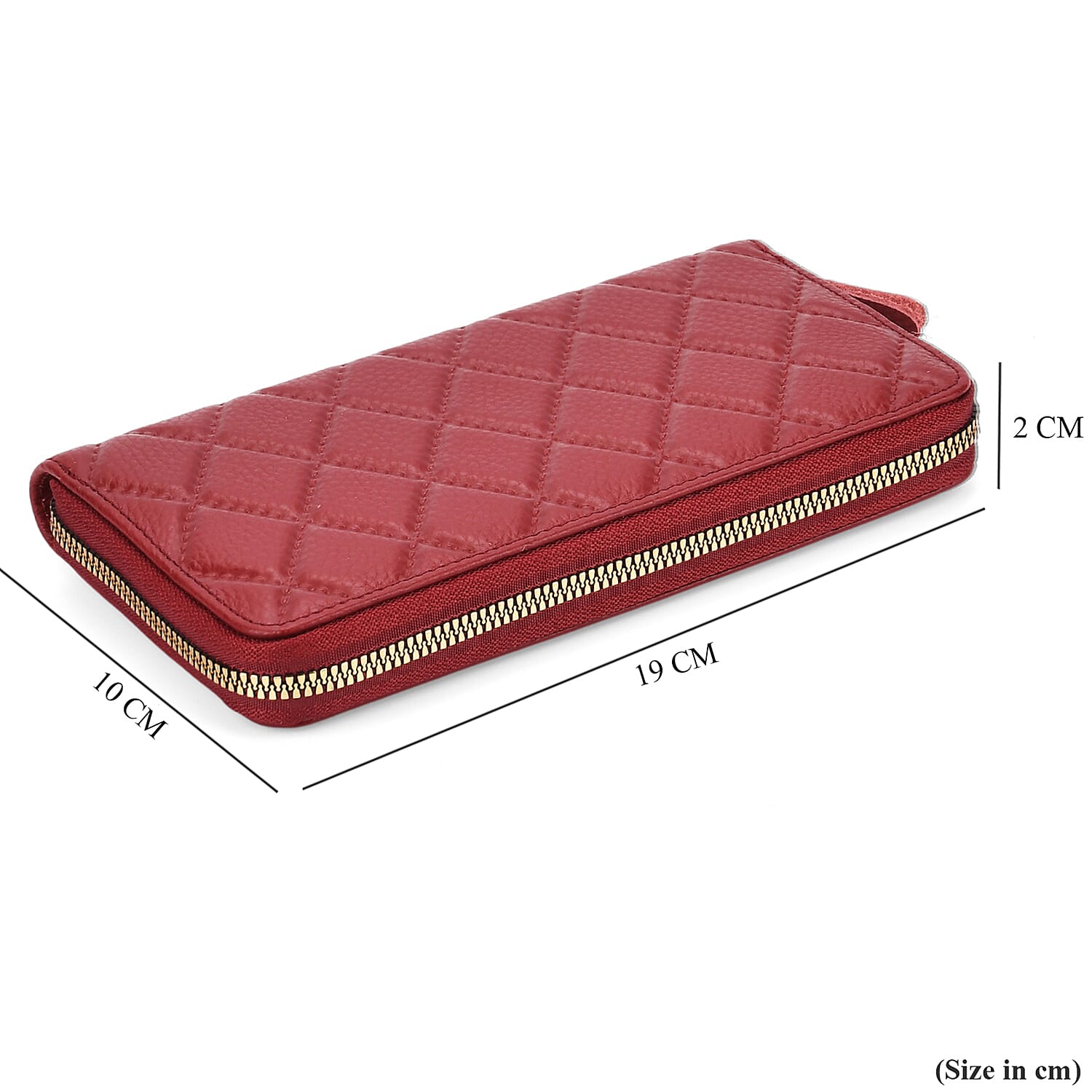 Genuine Leather Stud Handbag with Detachable Shoulder Strap Pattern and Embossed Wallet with RFID Protection