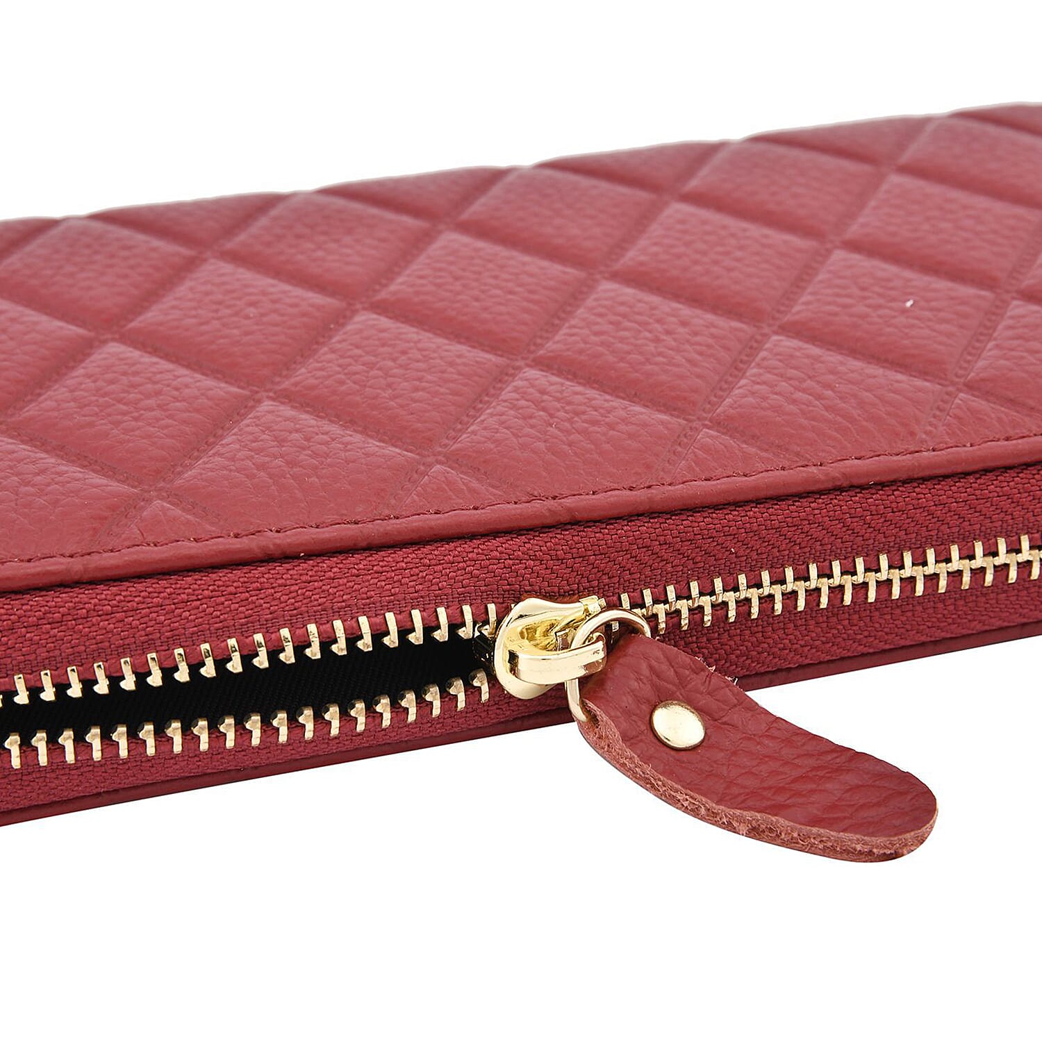 Genuine Leather Studded Handbag Set with Detachable Strap & RFID Embossed Wallet