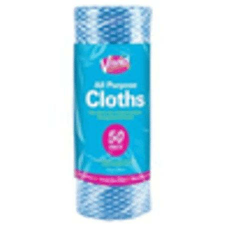 Set of 3 Pack of 50 - Multi Purpose Cloth Roll - White