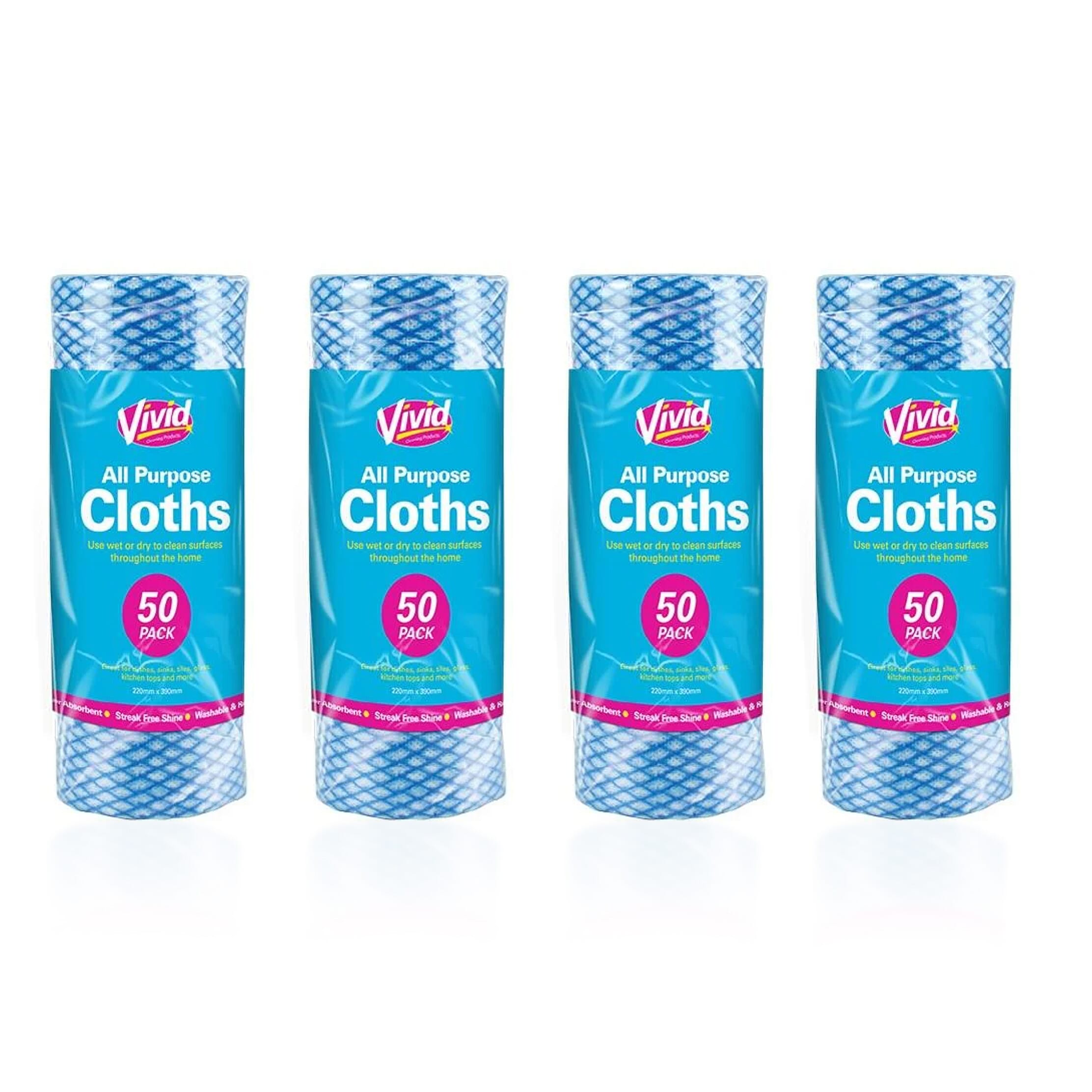 Pack of 200 - Multi Purpose Cloth Roll - White