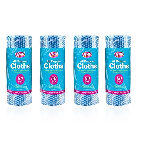 Pack of 200 - Multi Purpose Cloth Roll - White