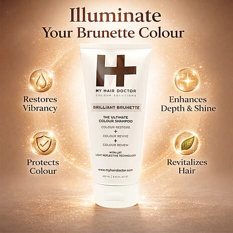 My Hair Doctor Glorious Gold & Brilliant Brunette Colour Shampoo Duo &ndash; 200ml Each