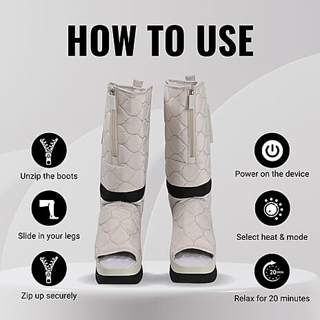 Relaxation Massager Duo &ndash; Soulsmart Leg Massager Boots & Vaivita Portable Eye Massager