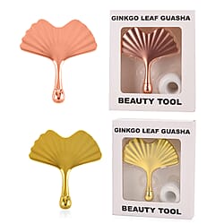 Ginkgo Leaf Gua Sha Face and Neck Massage Tool