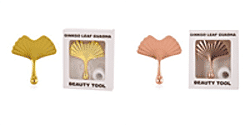 Set of 2 Ginkgo Leaf Gua Sha Face & Neck Massage Tool