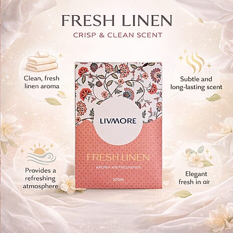 Pack of 20 Livmore Scented Sachets &ndash; Fresh Linen & Oudh & Sandalwood (20g Each)