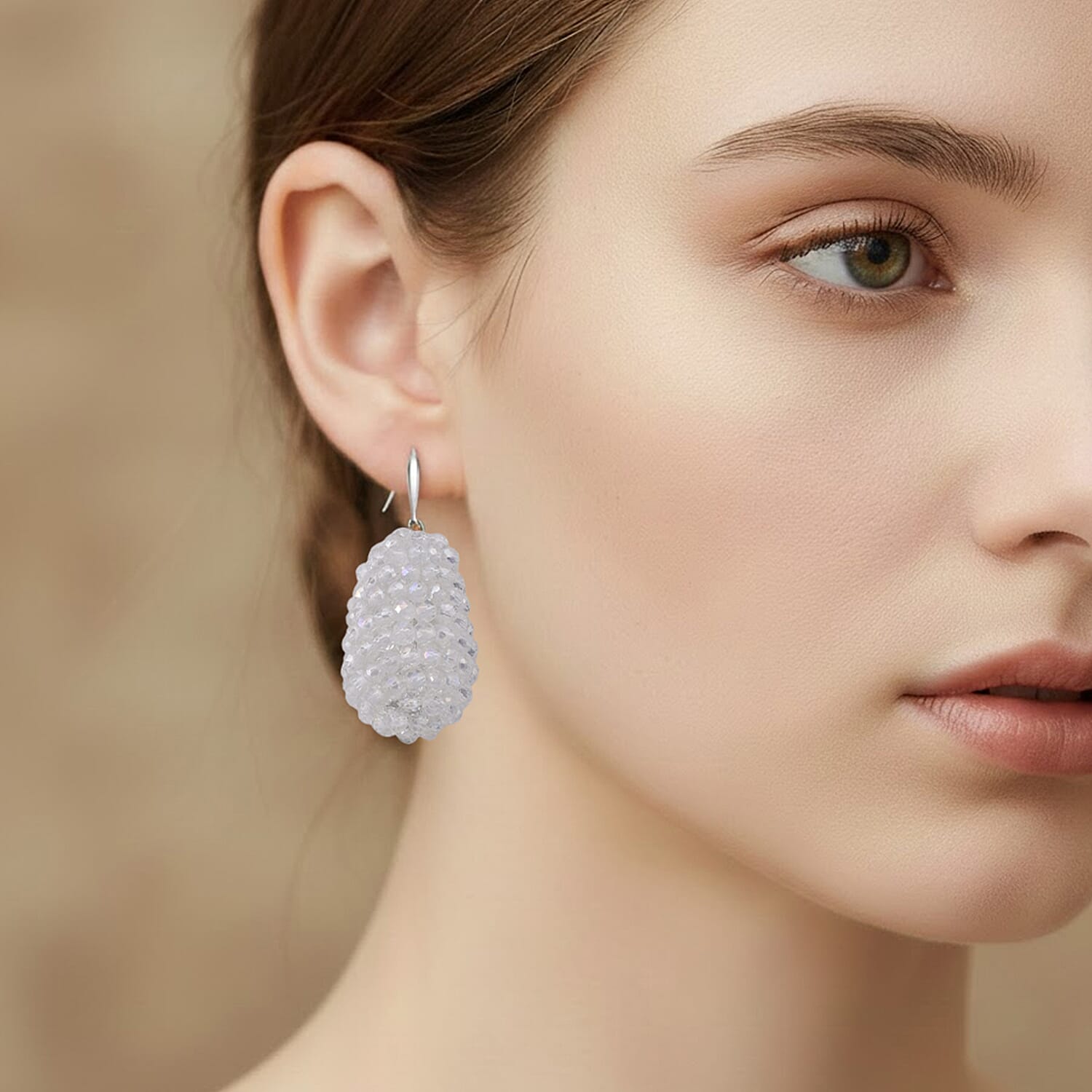 Set of 6 Assorted Crystal Dangling Earrings &ndash; Multi Colour.