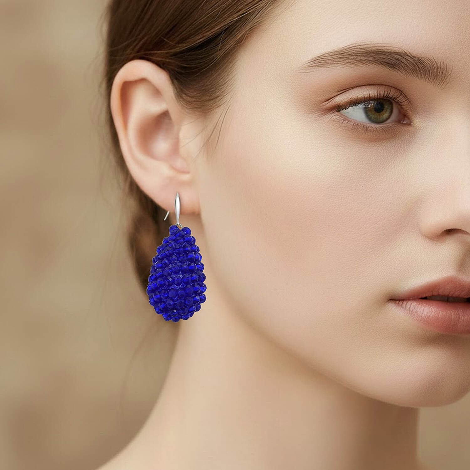 Set of 6 Assorted Crystal Dangling Earrings &ndash; Multi Colour.