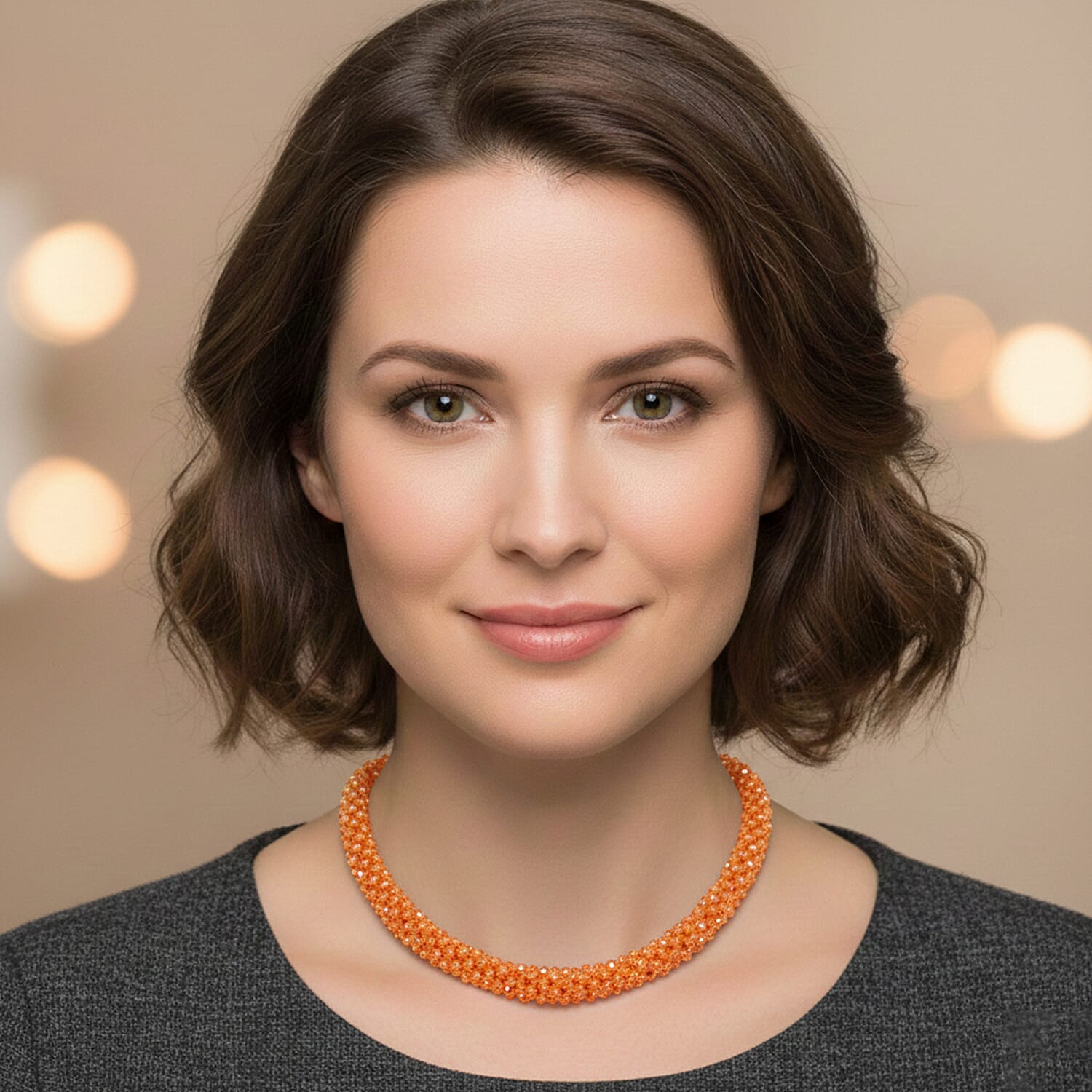 Set of 5 Crystal Necklaces with Austrian Crystal Embellished Magnetic Clasp &ndash; Assorted Colours