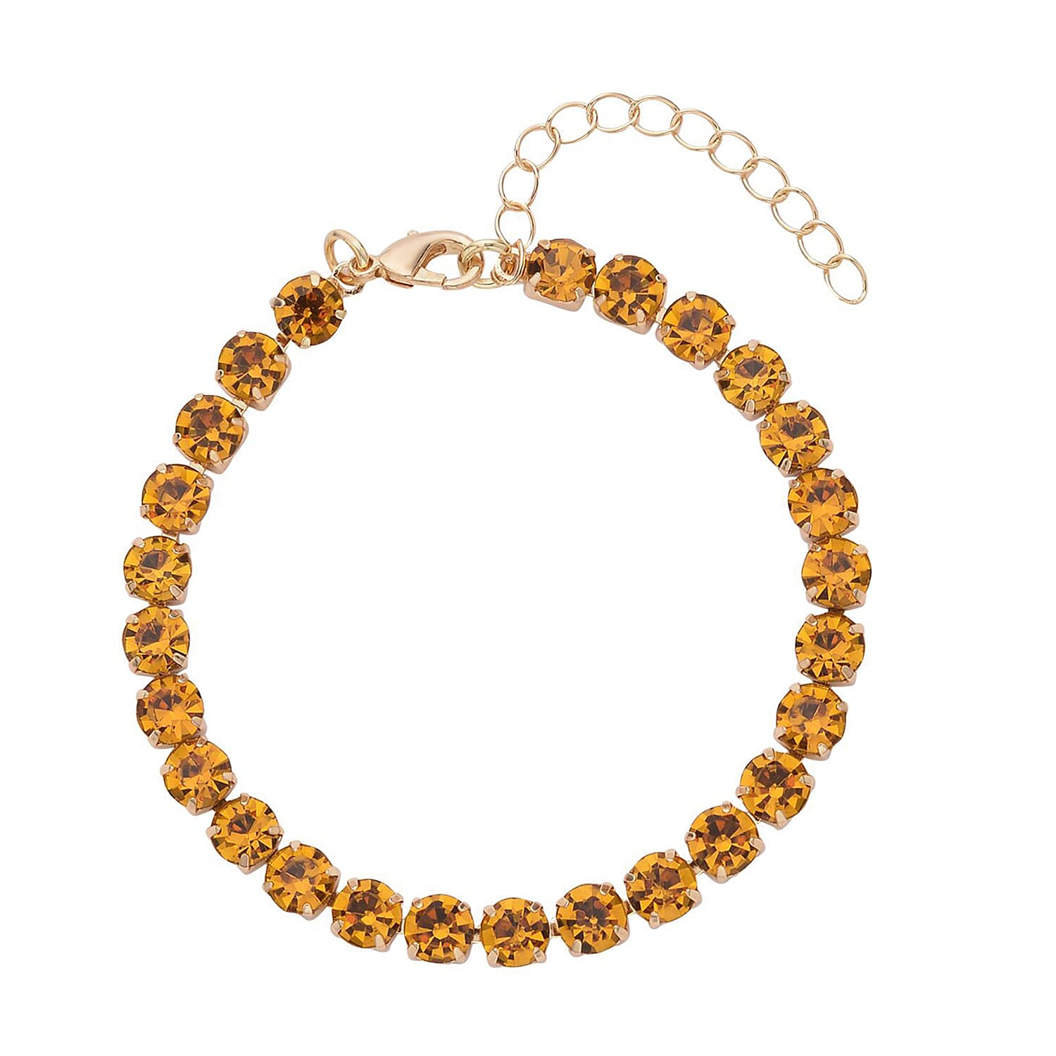 Set of 4 &ndash; 9 Piece Shell Pearl & Crystal Jewellery Sets with Tennis Bracelet (Size 8 - 1.5 Ext) 52.50 Ct.
