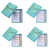 Set of 4 &ndash; 9 Piece Shell Pearl & Crystal Jewellery Sets with Tennis Bracelet (Size 8 - 1.5 Ext) 52.50 Ct.