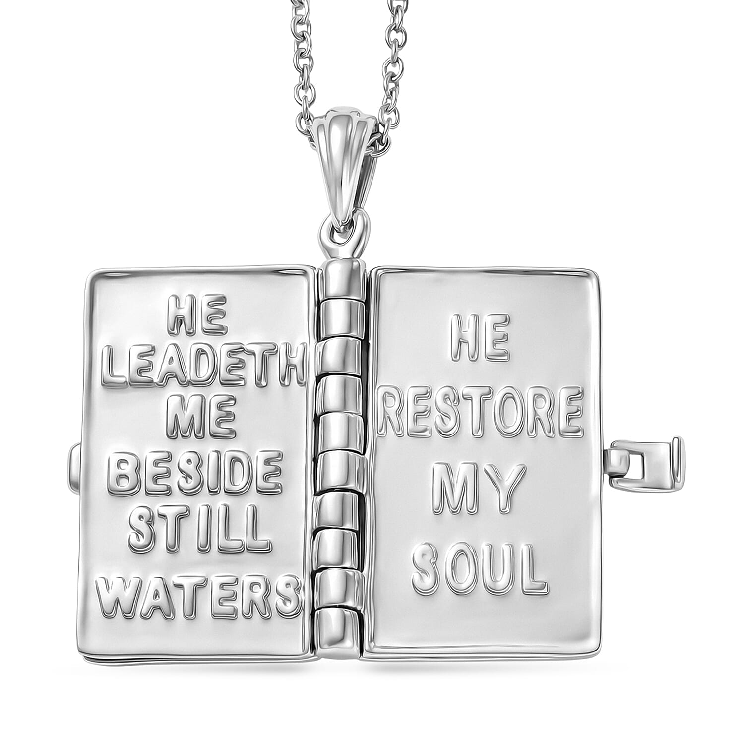 Set of 2 EverTrue Bible Pendants with Chain (Size 20) &ndash; African Ruby & Ethiopian Opal