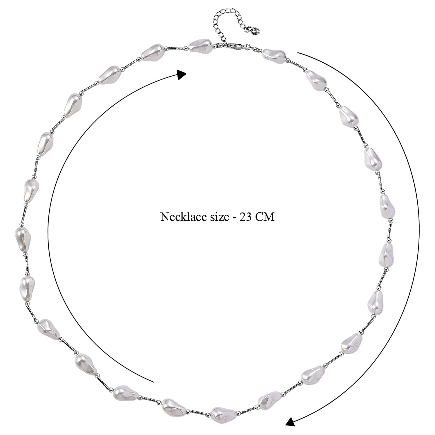 Set of 5 Shell Pearl Necklace