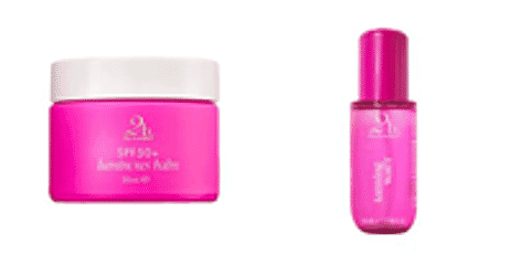 Set of 2 2bTanned SPF50 Luminous Balm (50ml) & Self Tanning Water (100ml).