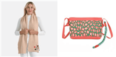 Set of Designer Scarf and Crossbody bag