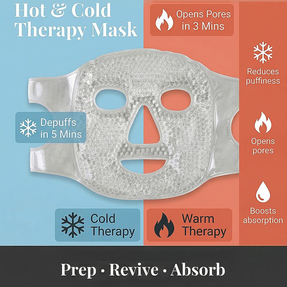 Set of 4- Everyday Glow Kit (Incl. Sukin Hydrating Serum, Liz Earle Moisturiser Superskin & Hot and Cold Therapy Face Mask and Eye Pad Set)